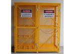 6 Feet Two Door Outdoor Propane Storage Cage , Gas Cylinder Storage Box