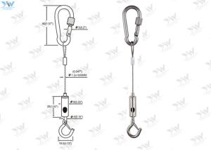 Wholesale Sign Installation Companies Art Hanging Systems Mounting Kit Wire Length Adjustable from china suppliers