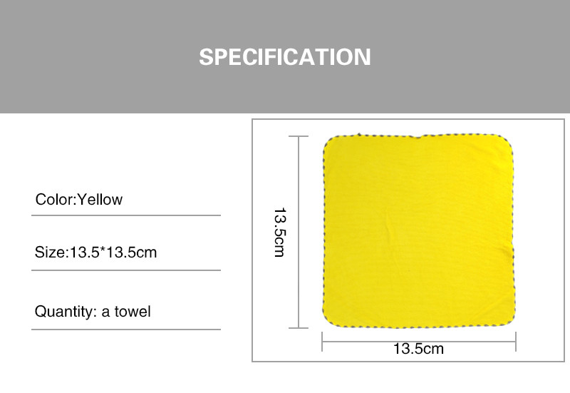 30*30cm Yellow Microfiber Towels For Car Detailing S M L Size