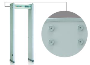 Wholesale Silver Grey MD Metal Detector Metal Detector Walk Through 200 Sensitivity from china suppliers