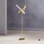 Gold minimalist LED floor lamp living room vertical wrought iron lights multi