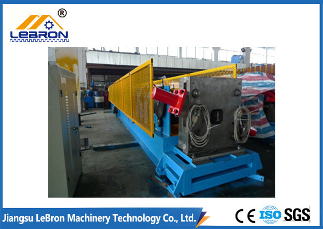 PLC Control Downspout Roll Forming Machine 12-18m/min Servo Guiding Device