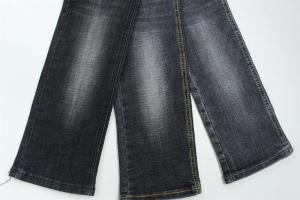 Wholesale Supreme Quality Dark Black Crosshatch Slub Stretch Denim Fabric For Men Jeans from china suppliers