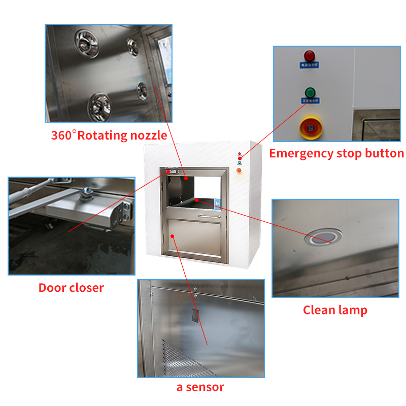 Customized Clean Room Pass Box UV Pass Box OEM / ODM Acceptable M-RCDC600F