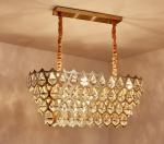 Crystal Dimmable Temperature Adjustable Ceiling Light Flush Mount Modern