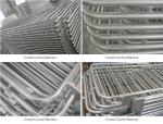 Metal Welded Galvanized Crowd Control Barricade Fence 32mm
