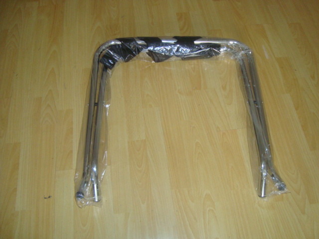 Chrome Folding Metal Tubular Luggage Case Hotel Display Stand