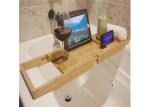 Bamboo Bathroom suppliers Bathtub Caddy with Extending Sides and Adjustable