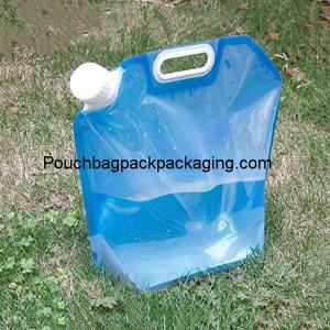 Wholesale 5L stand up spout pouch for water, plastic water bag foldable from china suppliers