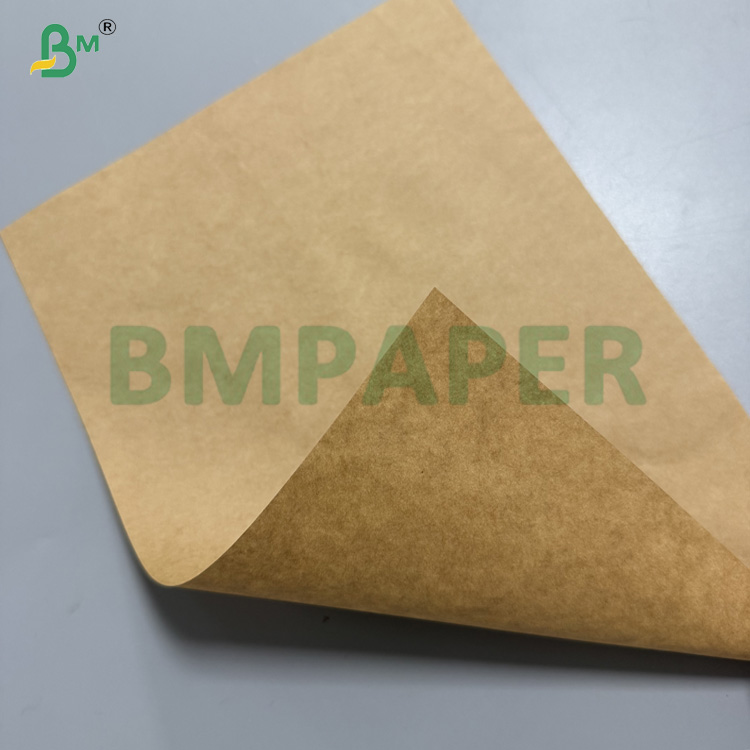 75g High Tensile Brown Kraft Paper For Paper Ropes Bag Handles 400 - 1600mm Rolls