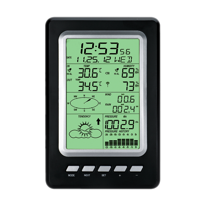 Quick Outdoor Access High Accuracy Temperature And More With 6 In 1 Weather Station
