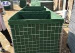 Sand and earth filled Military Hesco Barriers Welded Gabion With Geotextile