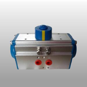 Wholesale OEM Brand Spring Return Pneumatic Rotary Actuator Single Action Silver Body from china suppliers