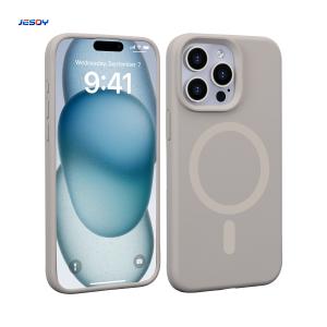 Wholesale IPhone 14 13 Pro Max Magsafe Silicone Case Shockproof Protection Mobile Cover from china suppliers