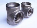 Socket Welding Tee 304 Stainless Steel Forged Tee ASTM A336 F22 Barred Tee 2" X