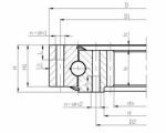 Slewing bearings Single-row 4 Point Contact Ball Slewing Ring Bearing 012.25.560