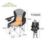 Oxford Cloth Hot Seat Folding Chair 160kg Portable Heated Stadium Seats