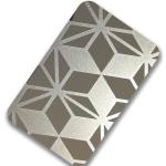 Mirror Etched Stainless Steel Sheet SS Decoration plate 2000mm Width