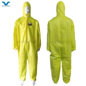 Wholesale VPT-01 175*140cm Yellow Microporous Chemical Proof Protective Coveralls for Industrial from china suppliers
