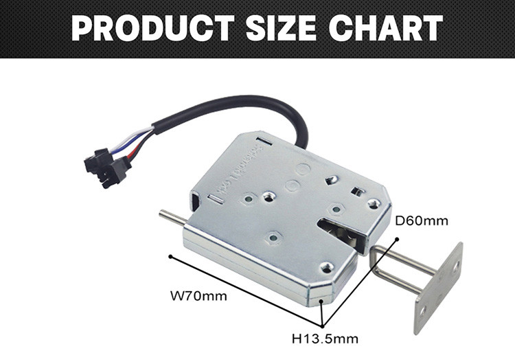 Keyless Hidden Electronic Rotary Latches For Metal Mailbox