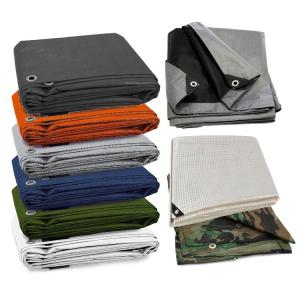 Wholesale PE Coated Tarpaulin Truck Cargo Cover Sheet in Blue for Long-Lasting Durability from china suppliers