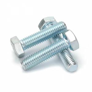 Wholesale M2 - M72 Electrogalvanizing Carbon Steel Hexagon Head Bolt Full Thread from china suppliers