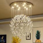 Modern Luxury Crystal Led Ceiling Chandelier For Living Room Large Butterfly