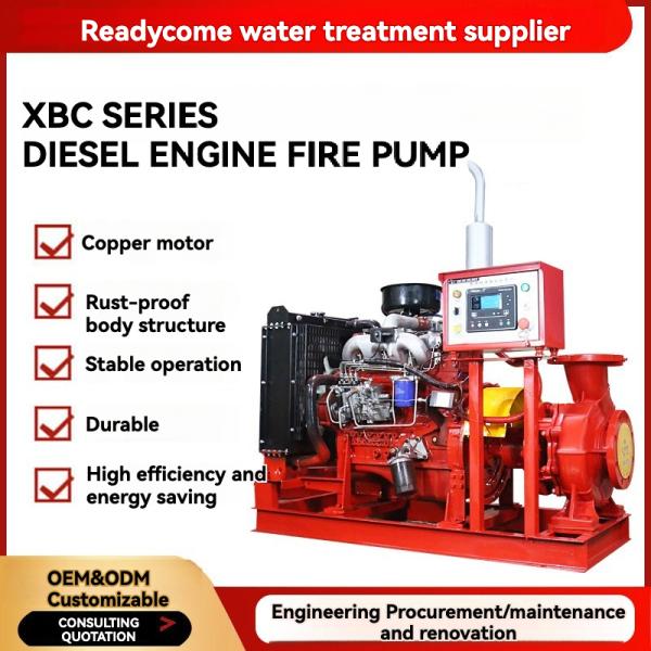 Engine Driven Diesel Fire Pump Set Control Panel Boosting Pump Water Supply System