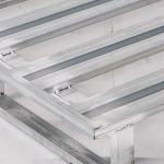Warehouse Rack Zinc Plated 2000kg Heavy Duty Steel Pallet