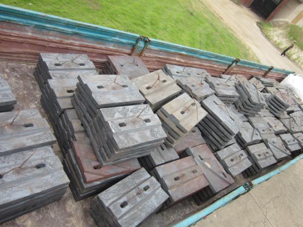 Material Grade BTMCr26 Coal Mill Liners Hardness More Than HRC58 Applied in