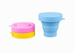 100% Silicone Travel Cup , Retractable Silicone Collapsible Cup With Customized