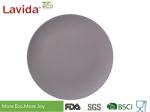 Gray Solid Color Bamboo Fibre Plates High Strength Non - Flammable For Household