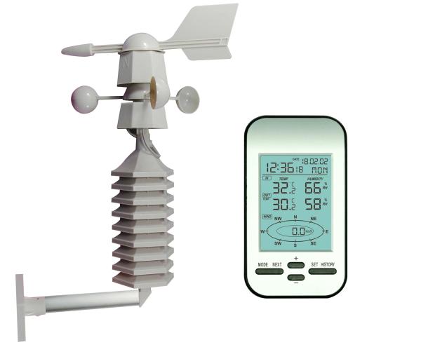 Large Screen Display Professional Weather Station Outdoor Temperature Range -40