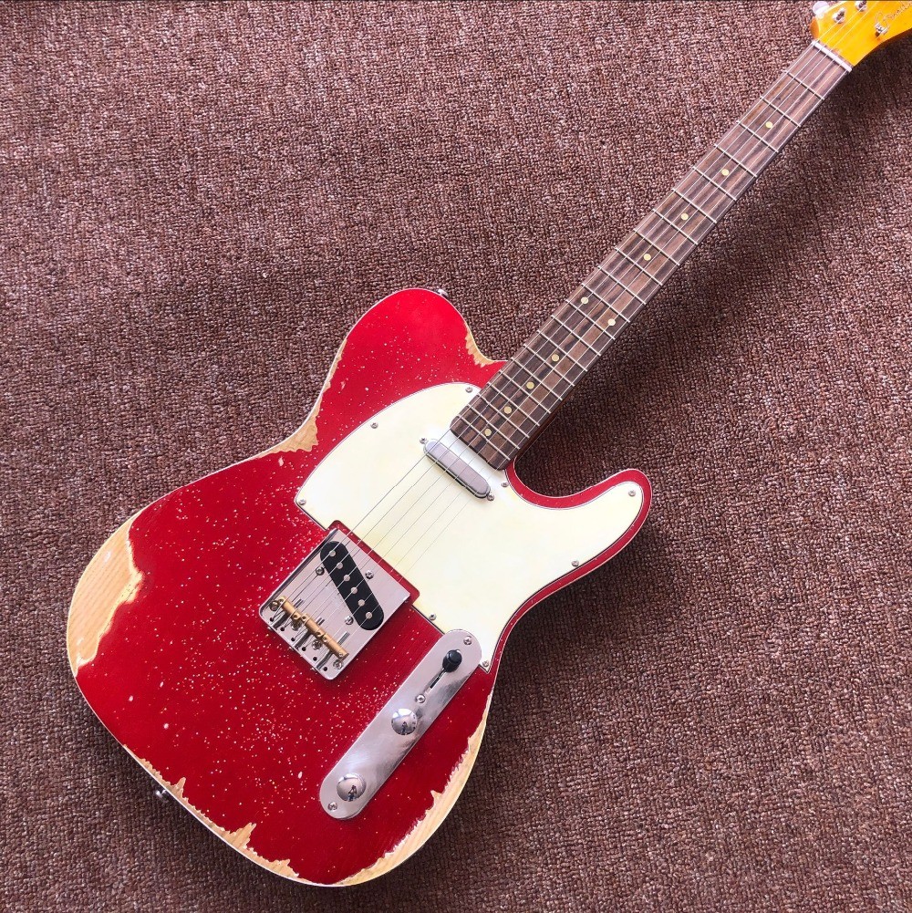 Classical TELE 6 Strings rosewood fingerboard Electric Guitar,telecaster gitaar relics
