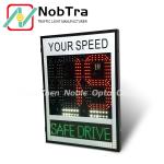 Cold Rolled Sheet Slow Down Built Inside Radar Speed Limit Signs Red And Amber