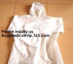 Light Duty Disposable Protective Coveralls Suit Attached Non-Woven Fabric Hood