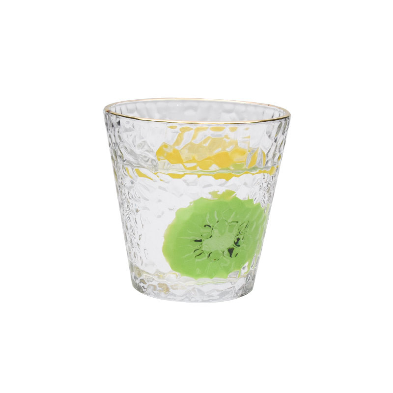 Non Slip Cadmium Free 300ml Glass Drinking Juice Cups
