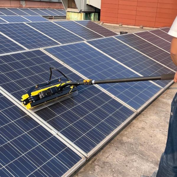 Electric Rolling Brush for Solar Panel Cleaning System in Petrochemical Industry