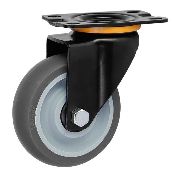 Plastic Wheel Bulk Production 70mm Sensitive Brake Casters with Maximum Load of