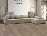 Eco Friendly Vinyl Plank Flooring SPC 5.5mm Unilin Click Retro Style Burlywood