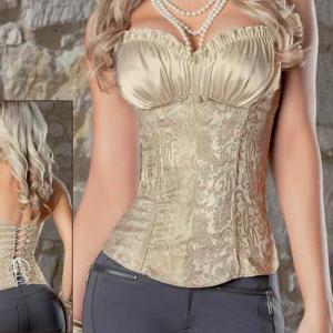 Wholesale Body Shaping sexy corset with ruffle bra from china suppliers