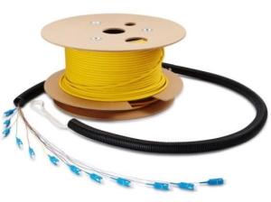 Wholesale Indoor Pre Terminated Multi Fiber Cables , Pre Connectorized Fiber Optic Cable With Pulling Tube from china suppliers