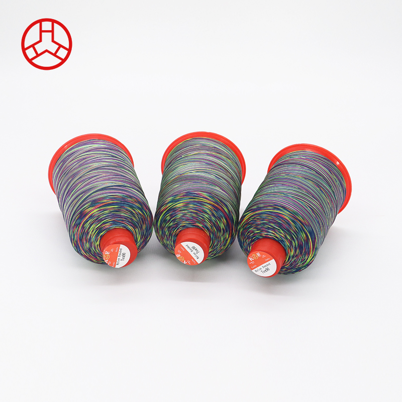 Multicolor 210D/3 T70 Nylon Bonded Thread for Customized Patterns and High Tenacity