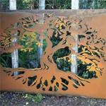 Large Wind Corten Metal Privacy Screen 1720mm*1120mm Metal Garden Art Panels