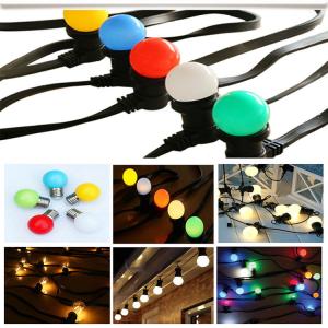 Wholesale Belt light, 2x1.5mm rubber cable, party light, festoon lighting, B22/E27 socket, DIY socket, IP44, CE from china suppliers