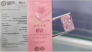 Wholesale Fancy Sakura Pink Diamond Lab Created Colored Pink Lab Grown Diamond from china suppliers