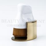 Patented Iron Foundation Brush , Straight Flat Short PBT Synthetic Foundation
