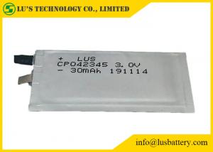 Wholesale 3V 30mAh Primary Li Battery RFID Ultra Thin CP042345 UL1642 For Credit Card from china suppliers