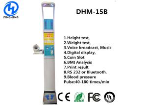 Wholesale high quality blood pressure monitor BMI health kiosk body electronic height and weight scale from china suppliers