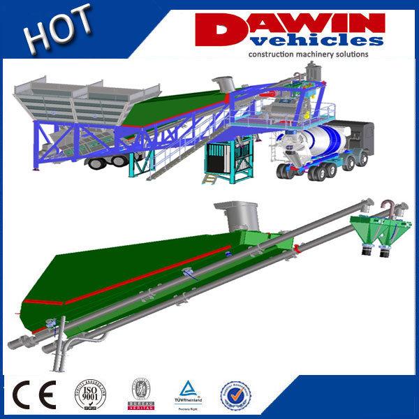 New Type Advanced Mobile Concrete Batching Plant for Sale